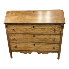 Vintage Pine Secretary Desk