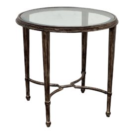 S. F. Design Center Circular Glass Side Table