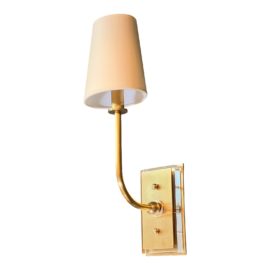 Visual Comfort Thomas O'Brien New Hutton Brass + Crystal Sconce. Original Price: $479