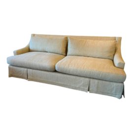 Baker Furniture Bespoke Slope Arm Sofa. Original Price: $6,000