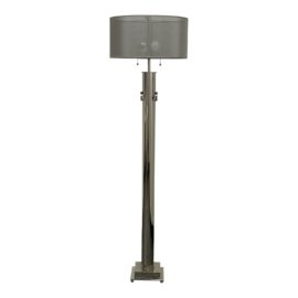 Restoration Hardware Steel Column Floor Lamp