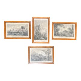 Legrand Isle De Cypress Framed Engravings, Set of Four