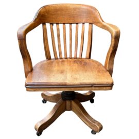 High Point Bending Vintage Walnut Office Chair