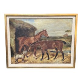 Colin Graeme Rural Farm Original Oil Painting