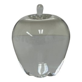 1990's Steuben Glass Crystal Apple