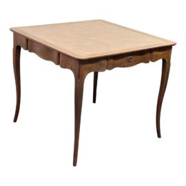 Baker Furniture Milling Road Leather Top Game Table