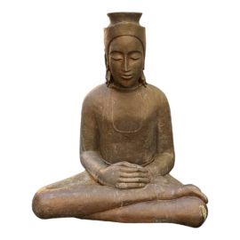 Bronze Japanese Buddha Seating Statue