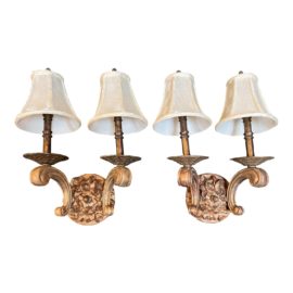 Madison Autumn Patina Double Sconces, a Pair