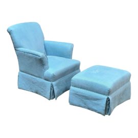 Maine Cottage Custom Accent Armchair + Ottoman