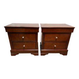 Lifestyle Solutions Breegin Two-Drawer Nightstands, a Pair
