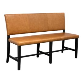 NEW Custom Design Banquet Library Leather Three Seater Bench