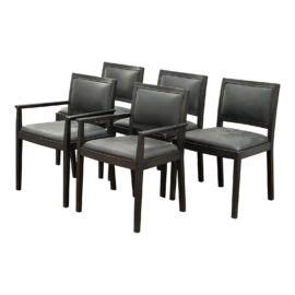 NEW Pottery Barn Aldrik Dining Room Chairs, Set of Five. Original Price: $3,395