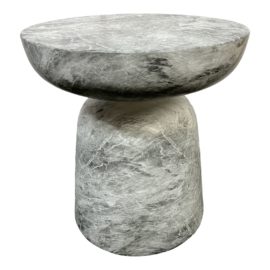 NEW Custom Design Vini Faux Marble Side Table