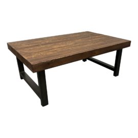 Pottery Barn Griffin Rectangular Reclaimed Wood Coffee Table. Original Price: $1,400