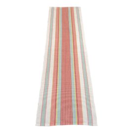 Dash & Albert Autumn Stripe Handwoven Cotton Rug - 2′6″ × 8′2″