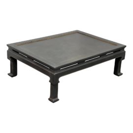 Custom Design Asian Influenced Wood Coffee Table