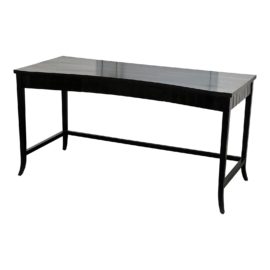 Ironies Curved Fluted Wood Frame Desk