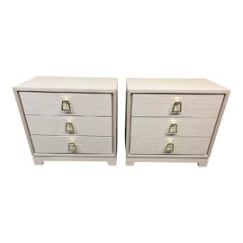 Villa & House Stanford Regency 3 Drawer Nightstands, a Pair. Original Price: $4,404