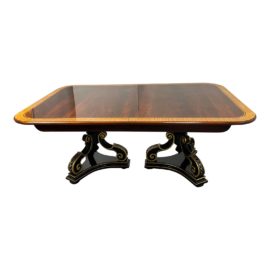 Flame Mahogany + Rosewood Extension Dining Table