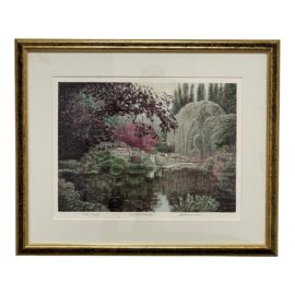 Harold Altman Lithographic Proof of Butchard Gardens