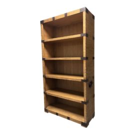 Restoration Hardware Heirloom Silver-Chest Panel Bookshelf