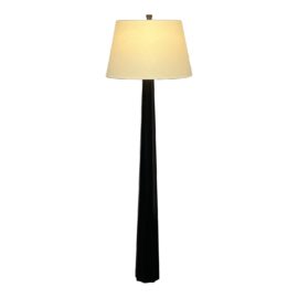 Visual Comfort Signature Fluted Spire Aged Iron Floor Lamp by Chapman & Myers. Original Price: $1,380