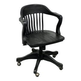 Restoration Hardware 1940s Black Banker's Chair. Original Price: $600