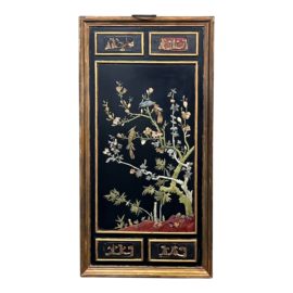 Gump's San Francisco Jade Inlaid Wall Hanging Artwork. Original Price: $2,000