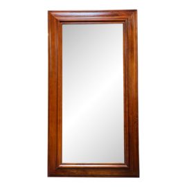 Henredon Beveled Wood Wall Mirror