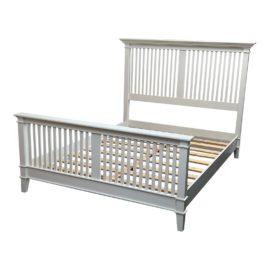 Crate & Barrel Farmhouse Bedframe, a Queen