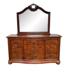 Thomasville British Gentry 11 Drawer Dresser + Mirror. Original Price: $3,000