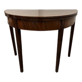 Antique + Kendall Wilkinson Flip Open Demi-Lune Table
