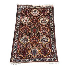 Vintage Hand Knotted Persian Wool Rug - 6′2″ × 10′6″