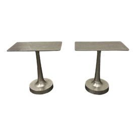 Arteriors Bellamy Metal Side Tables, a Pair. Original Price: $2,700