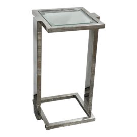 Bernhardt Allegra Square Metal Drink Table. Original Price: $390