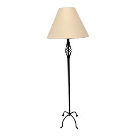 Contemporary Twist Basket Floor Lamp