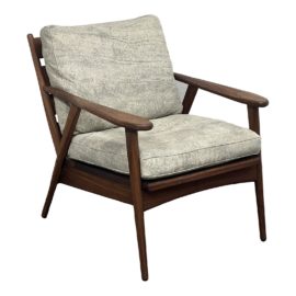 Room and Board McCreary Modern Sanna Walnut Lounge Chair. Original Price: $1,600