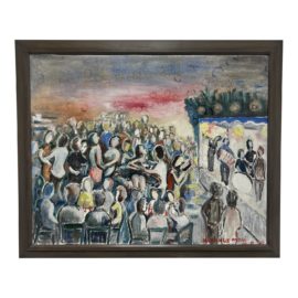 Andre Morange 'Crowded' Artwork. Original Price: $5,500