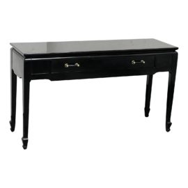 Lane Furniture Black Lacquer Console Table