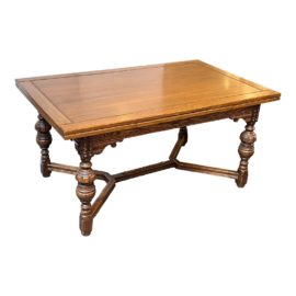 Vintage Jacobean Style Extension Table