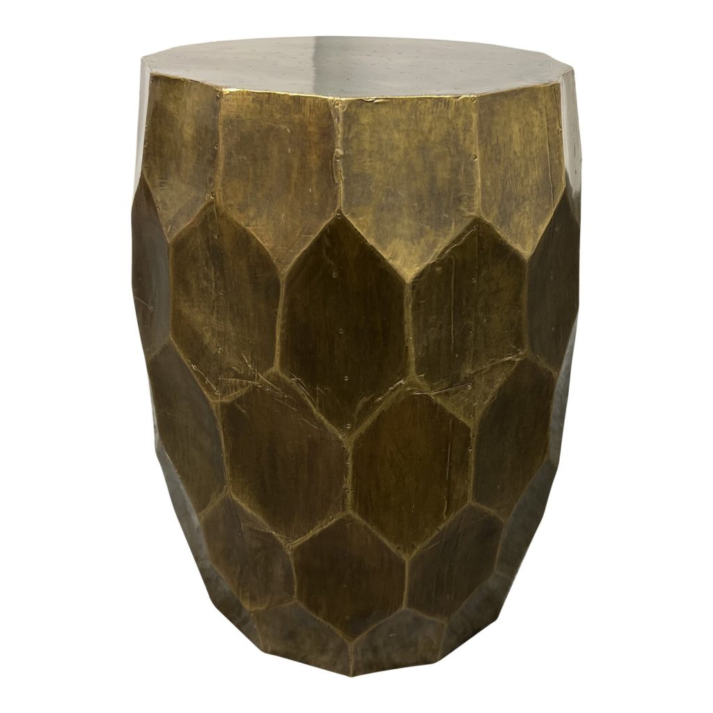 Pottery Barn Vince Foil Gold Side Garden Stool. Original Price: $440 ...