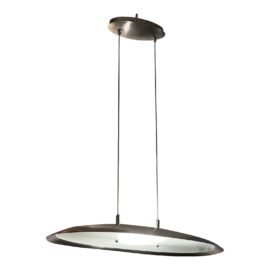 Vintage Saija Sa Elipse Frosted Oval Pendant