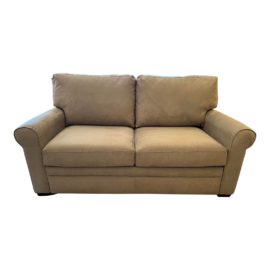 American Leather Day & Night Microfiber Full Sleeper Sofa. Original Price: $3,600