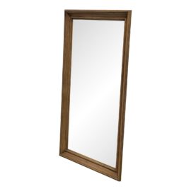 Wood Framed Vertical Hanging Wall Mirror