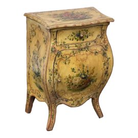 Mid 19th Century Antique Venetian Painted Bombe. Original Price: $12,332