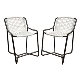 NEW Palecek Dockside Outdoor Counter Stools, a Pair. Original Price: $3,216