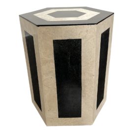 NEW Palecek Sanders Martini Hex Side Table. Original Price: $604