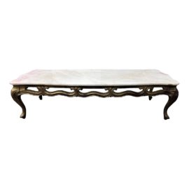 Vintage Portuguese Gilded Gold Coffee Table