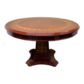 Parquet Checkerboard Dining Room Table Table