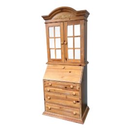 Broyhill Furniture Pine Wood Secretary Desk